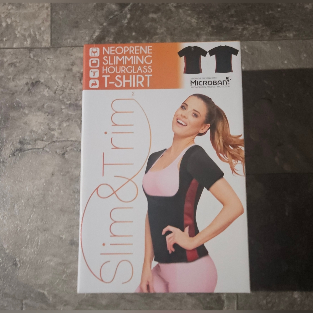 Slim & Trim Neoprene Slimming Hourglass T-Shirt in Large BNIB